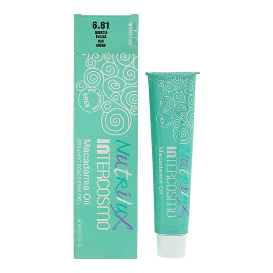 Intercosmo Nutrilux Macadamia Oil 6.81 Oak Hair Colour for Womens 60ml