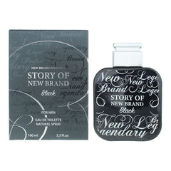 New Brand Story Of New Brand Black For Men Eau de Toilette 100ml Mens Spray