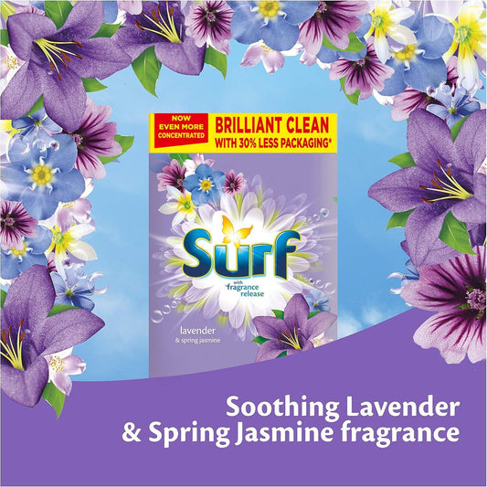 Surf Lavender & Spring Jasmine Laundry Detergent Washing Powder 45 Washes 2250G