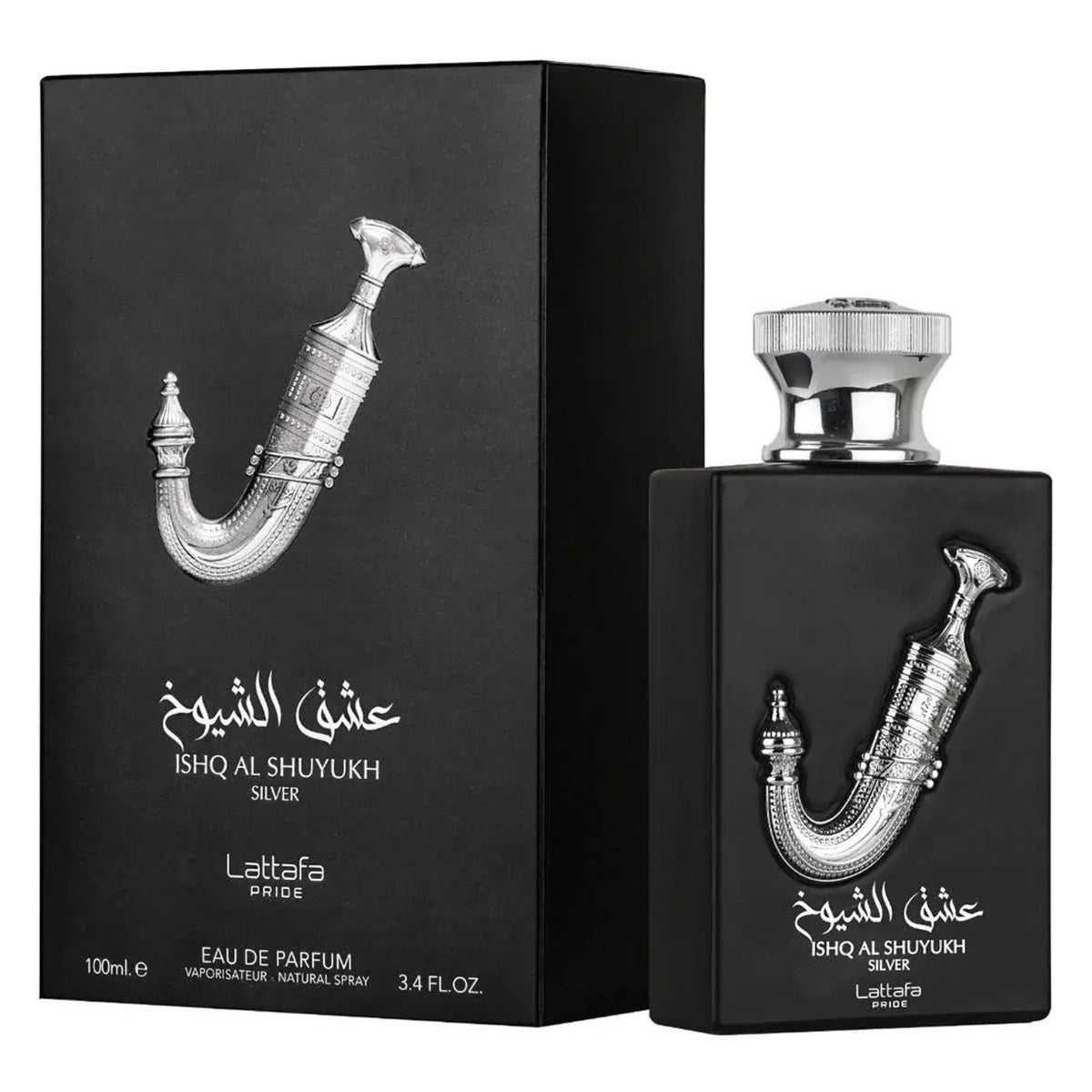 Lattafa Ishq Al Shuyukh Silver Eau de Parfum 100ml Unisex Fragrance Spray