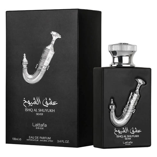 Lattafa Ishq Al Shuyukh Silver Eau de Parfum 100ml Unisex Fragrance Spray