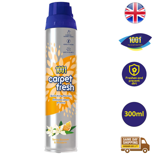 1001 Carpet Fresh Foam Spray Long Freshness Spring Blossom & Mandarin 300ml