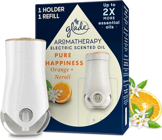 Glade Aromatherapy Plugin Electric Scented Oil Pure Happiness Orange Neroli