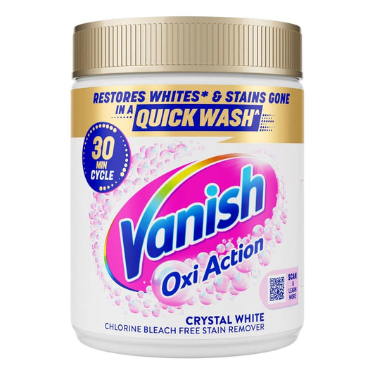 Vanish Oxi Action Powder Crystal White Whitening Booster Fabric Cleaner 470g