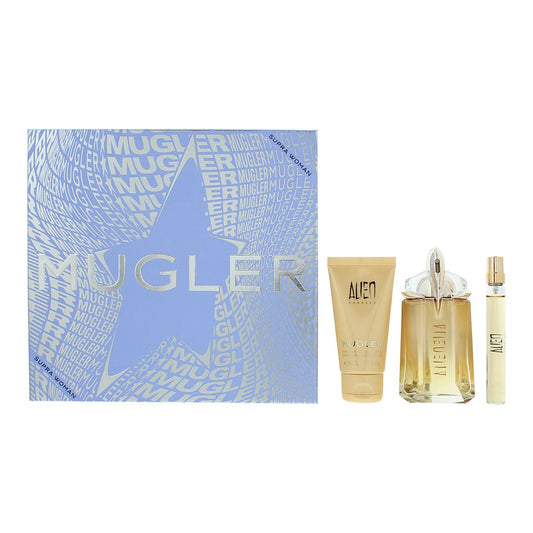 Mugler Alien Goddess 3 Piece Gift Set: Eau de Parfum 60ml+10ml, Body Lotion 50ml