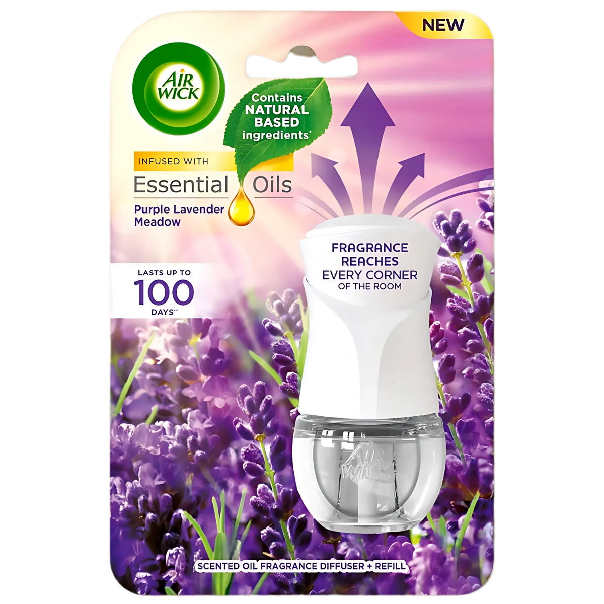Air Wick Plug in Diffuser Purple Lavender Meadow Home Air Freshener Fragrance