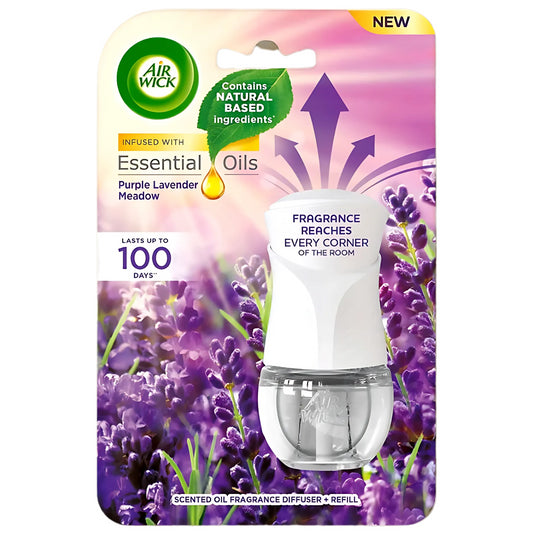 Air Wick Plug in Diffuser Purple Lavender Meadow Home Air Freshener Fragrance