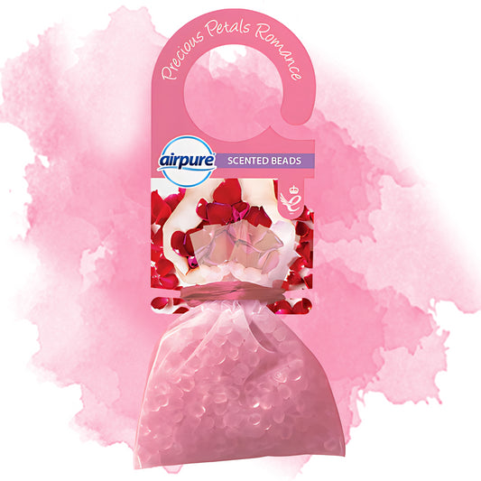 Airpure Scented Beads Air Freshener Drawer Wardrobes Car Precious Petals Romance