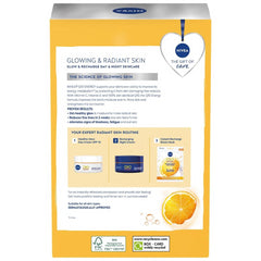 Nivea Q10 Energy Glowing Radiant Skin Day Night Creams Face Mask 3Pcs Gift Set