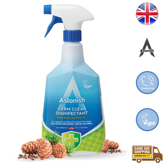 Astonish Disinfectant Cleaner Spray Bacteria Germ Killer Natural Pine Oil 750ml