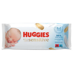 Huggies Pure Extra Care Sensitive Skin Care Baby 56 Wipes