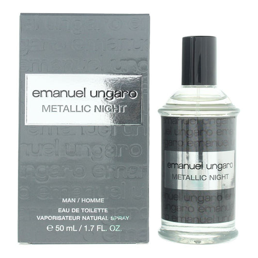 Emanuel Ungaro Metallic Night Eau de Toilette 50ml Mens Fragrance Spray