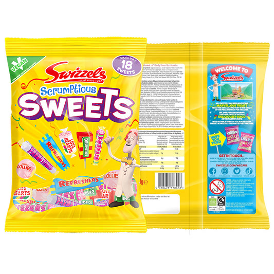 Swizzels Scrumptious Sweets Mix Sweet Vegan Candy 173G