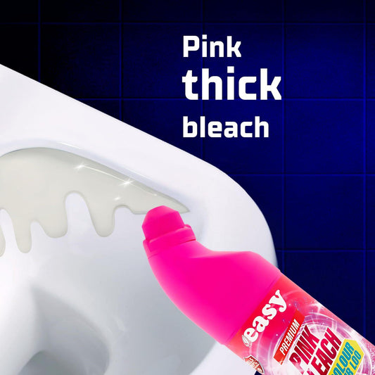 Easy Pink Premium Multi Surface Bleach Toilets Sinks Tiles Floors Surfaces 750ml