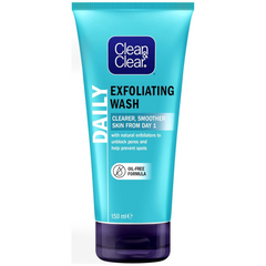 Clean & Clear Face Wash Exfoliating Daily Wash Oil Free Formula 150ml