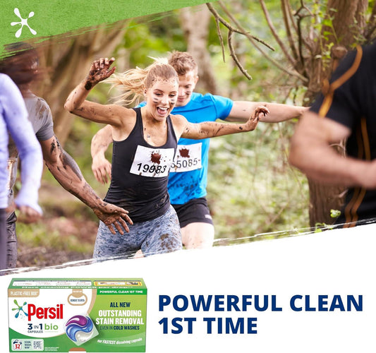 Persil 3 In 1 Bio Capsules Powerful Outstanding Stain Removal 40 Washes 844G