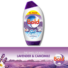 Bold Washing Liquid Gel Laundry Detergent Lavender & Camomile 35 Washes 1225ml