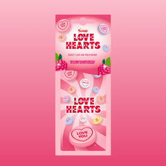 Swizzels Love Hearts Car Air Freshener Tangy Raspberry