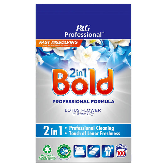 Bold Professional Laundry Powder Washing Detergent Lotus Flower Water Lily 100W
