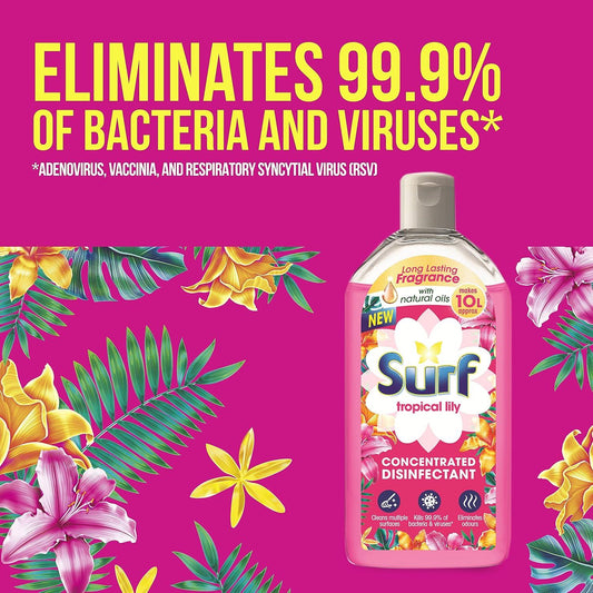 Surf Tropical Lily Fragrance Concentrated Disinfectant With Natural Oils 240ml