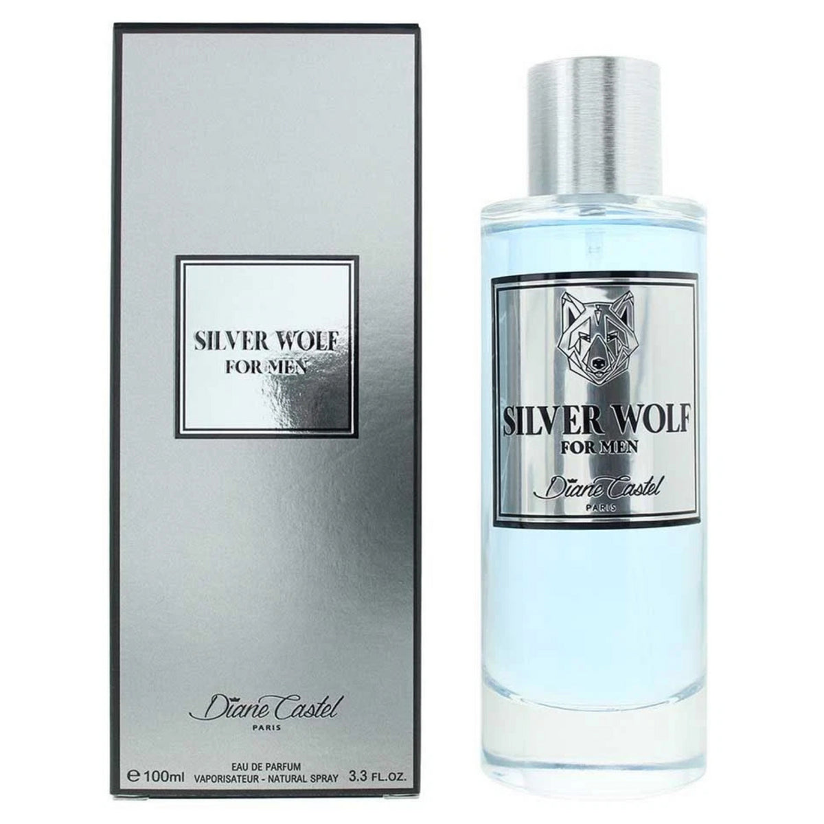 Diane Castel Silver Wolf Eau de Parfum 100ml Spray Mens Fragrance