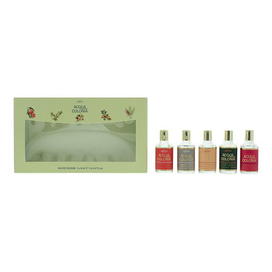 4711 Acqua Colonia Eau De Cologne Miniature Set 5 x 8ml - Myrrh & Kumquat- Pink
