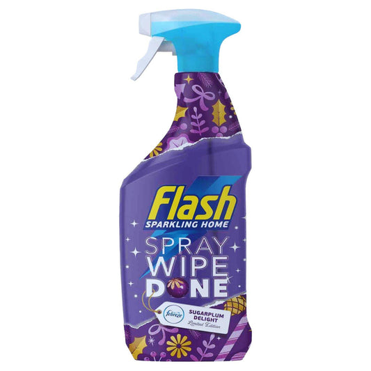 Flash Spray Wipe Done Glass Mirror Floor Sink Cleaner Sugarplum Delight 800ml