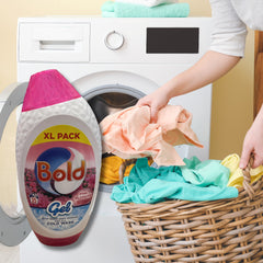 Bold Washing Liquid Gel Laundry Detergent Pink Blossom 35 Washes 1225ml
