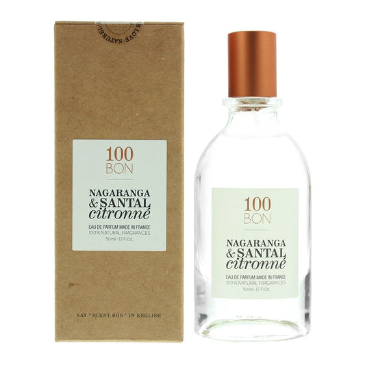 100 Bon Nagaranga & Santal Citronne Eau de Parfum 50ml Unisex Fragrance Spray