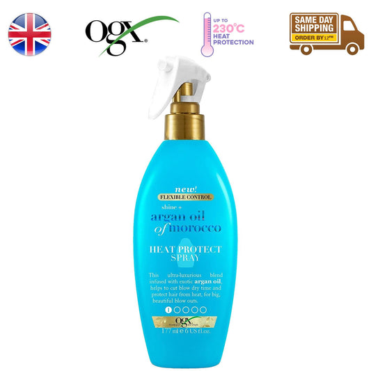 Ogx Argan Oil Of Morocco Hair Heat Protection Natural Style Spray 177ml
