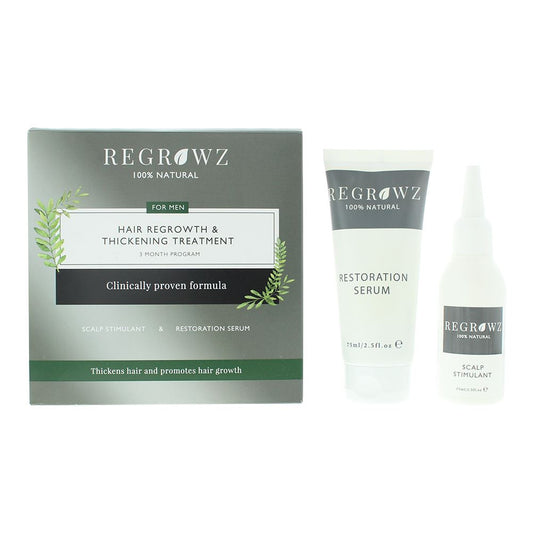 Regrowz Hair Regrowth Thickening Treatment Three Month Program For Men Men