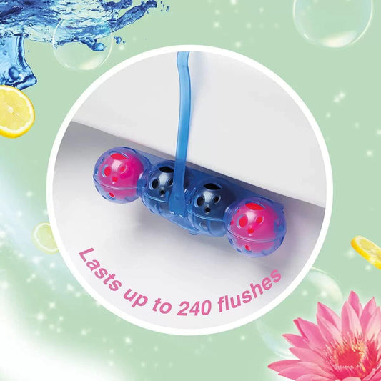 Bloo Colour Active Toilet Rim Block Long Lasting Freshness 3 Pack Flower 50G