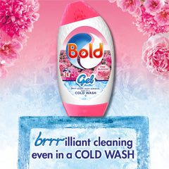 Bold Laundry Detergent Gel Liquid For Clothes Pink Blossom Fragrance 24W 840ml