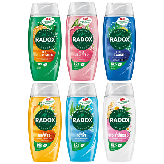 Radox Mineral Therapy Shower Gel with Mood Boosting Fragrance Bundle 225ml