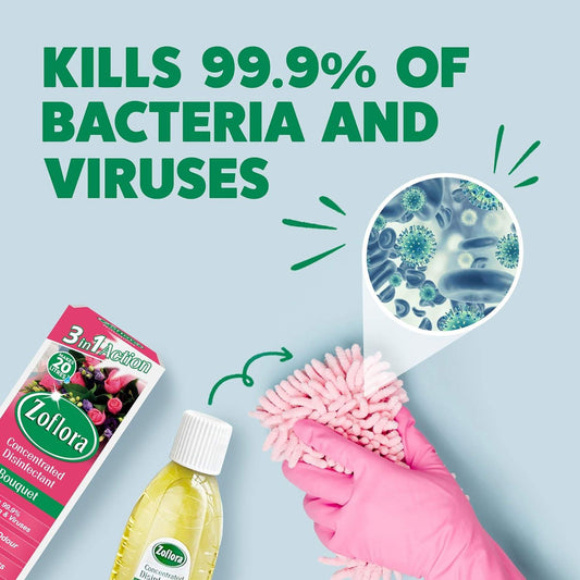 Zoflora Concentrated Multipurpose Disinfectant Surface Cleaner Bouquet 500ml