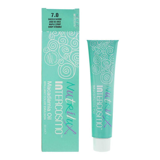 Intercosmo Nutrilux Macademia Oil 7.0 MAPLE SYRUP Hair Colour for Womens 60ml