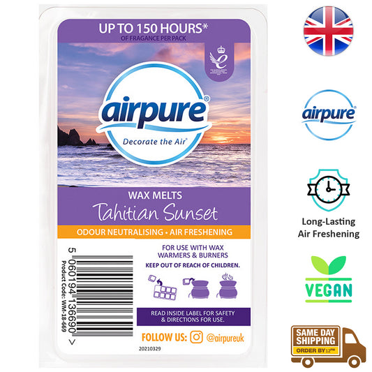 Airpure Wax Melts Air Freshener Upto 150 Hours Fragrance Tahitian Sunset