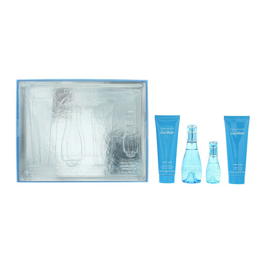 Davidoff Cool Water Woman 4 Piece Gift Set