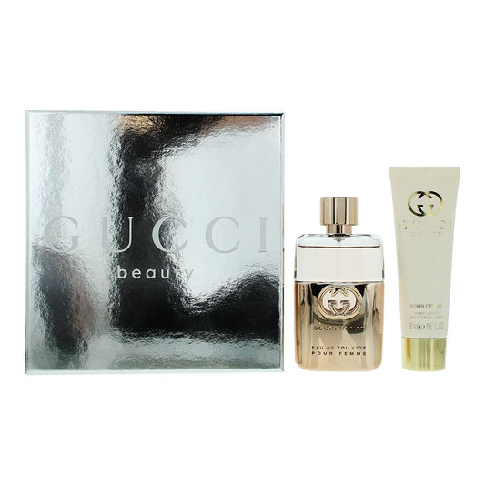 Gucci Guilty Pour Femme 2 Piece Gift Set: Eau de Toilette 50ml, Body Lotion 50ml