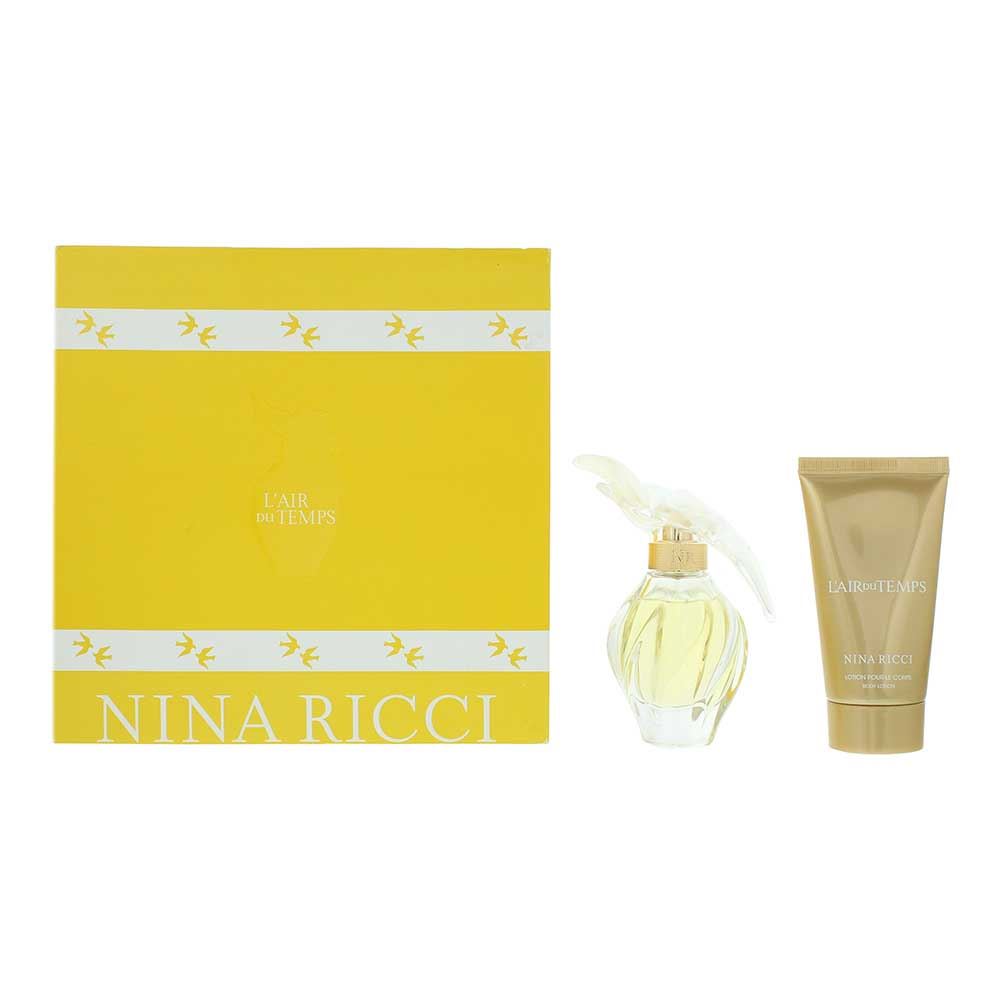 Nina Ricci L'air Du Temps 2 Piece Gift Set: EDT 50ml - Body Lotion 75ml