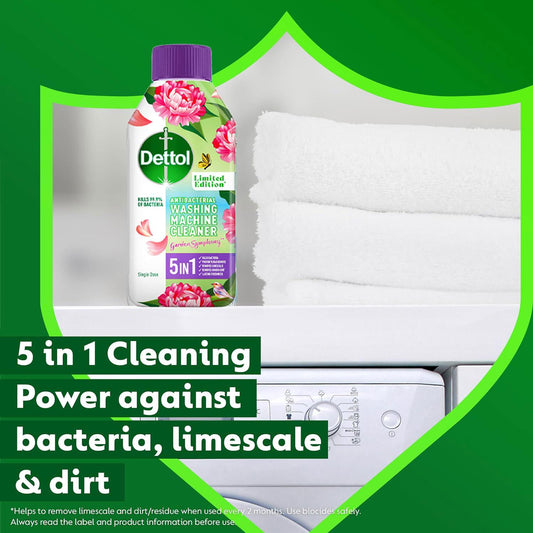 Dettol Washing Machine Cleaner Liquid Garden Symphony 250ml