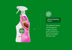 Dettol Clean & Fresh Multipurpose Cleaner Spray Dirt Grease Pomegranate Lime 1L