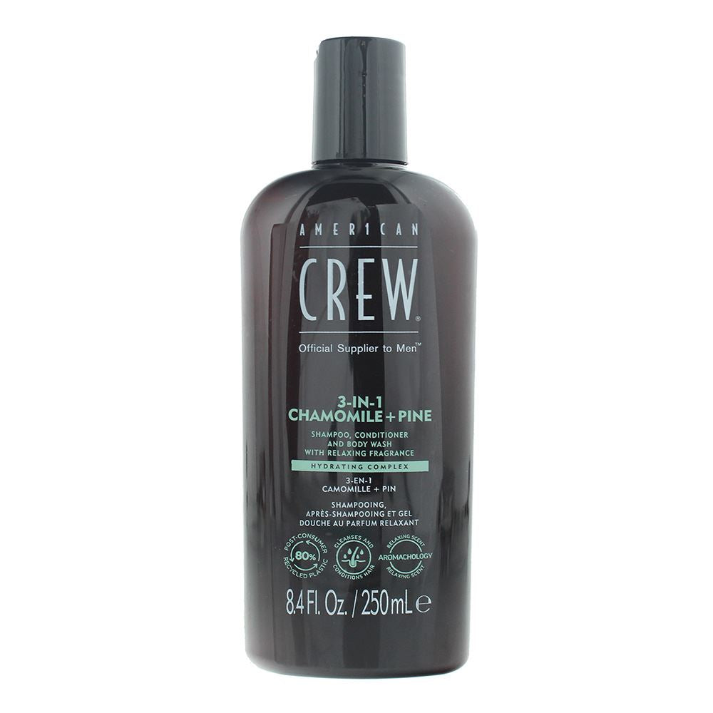 American Crew 3-In-1 Chamolile & Pine Shampoo 250ml