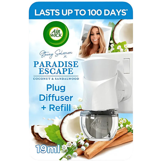 Air Wick Plug in Diffuser Paradise Escape Coconut Sandalwood Air Freshener Scent