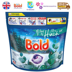 Bold All In 1 Pods Washing Detergent Tablets Frosted Eucalyptus 43 Washes