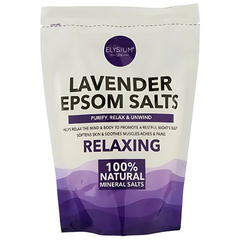 Elysium Spa Epsom Salts Lavender Relaxing For Body Care Muscle Relaxation 450G