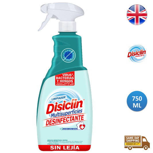 Disiclin Multi Surface Disinfectant Spray Dirt Viruses Cleaner 750ml