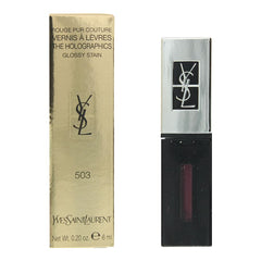 Yves Saint Laurent The Holographics #503 Neon Plum Liquid Lipstick Glossy Stain