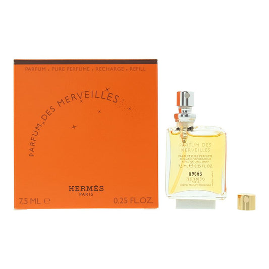 Hermes Eau Des Merveilles Lock Refill Pure Parfum 7.5ml Womens Fragrance Spray
