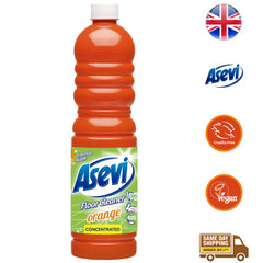 Asevi Concentrated Hard Floor Cleaner Liquid Dirt Remover Orange 1L